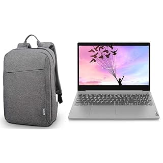 Lenovo IdeaPad Slim 3 AMD 3020e 15.6" HD Thin & Light Laptop (4GB/1TB HDD/Win10/Integrated AMD Radeon Graphics/Platinum Grey/1.85Kg) + Lenovo Casual Laptop Backpack B210 15.6" Water Repellent Grey