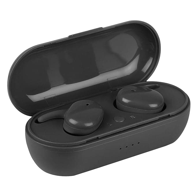 ROXO P2 Truly Wireless Earbuds TWS Earphones HiFi Stereo Sound Quality and is Surrounded by 3D (Gray) In-Ear