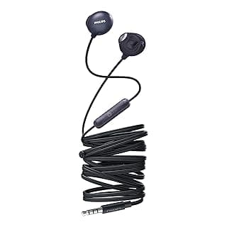 (Renewed) Philips SHE2305BK/00 Upbeat inear Earphone with Mic (Black)