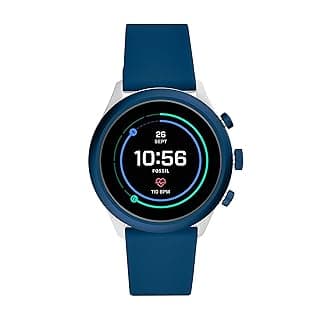 Fossil Sport (43mm, blue) unisex Metal and Silicone Touchscreen Smartwatch with AMOLED screen, Heart Rate, GPS, NFC, Music storage and Smartphone Notifications - FTW4036