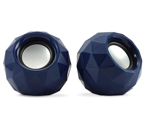 Zebronics Crystal Multimedia Speaker with Volume Control (Blue) PC Speakers