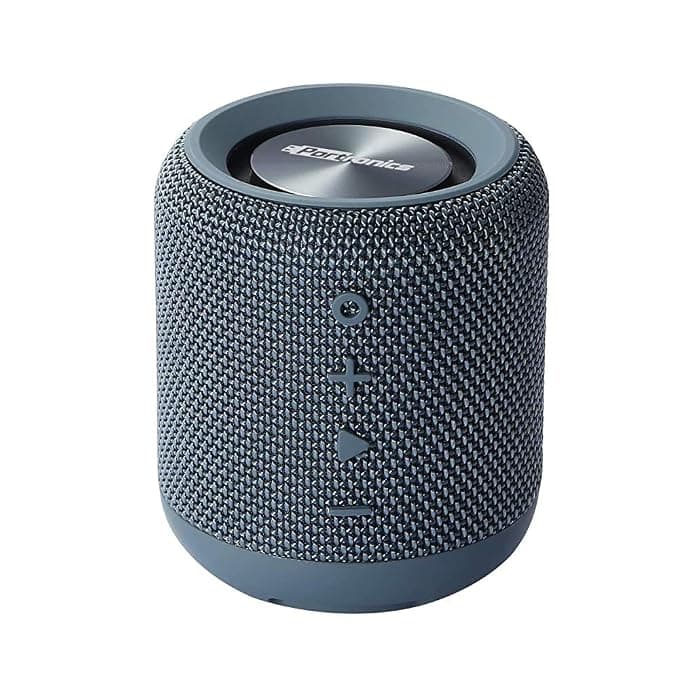 (Renewed) Portronics SoundDrum Wireless POR-547 Bluetooth 4.2 Stereo Speaker with FM, USB Music (Blue)