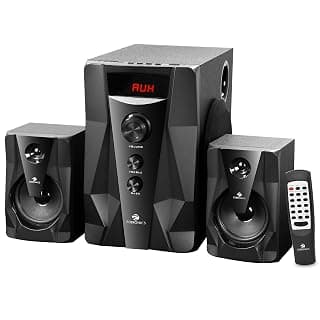 Zebronics Zeb-Omega 2.1 Multimedia Speaker with Bluetooth Supporting,USB,SD,AUX,Built-in FM and Remote Control