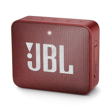 (Renewed) JBL Go 2 Portable Waterproof Bluetooth Speaker with mic (Ruby Red)