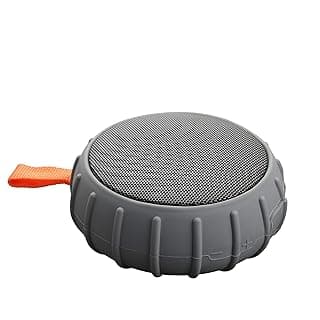 DIGITEK® DBS 007 Stylish & Portable Bluetooth 5.0 Wireless Speaker | with HD Sound 5W Output | IPX6 Water Resistant | TWS | in Built Mic | Upto 8 Hours Playtime (Grey/Orange) (DBS007)