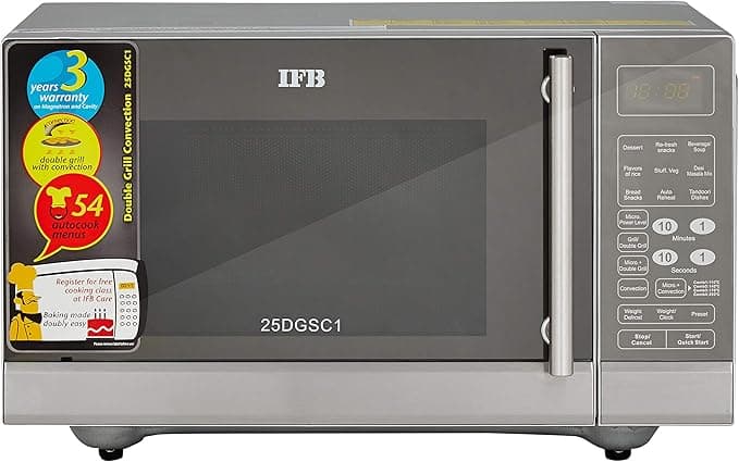 IFB 25 L Convection Microwave Oven (25DGSC1, Black) Microwave Ovens