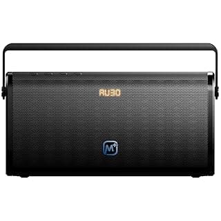 Matata MTMPX12 True 20 Watt Portable Wireless Bluetooth Speaker with inbuilt Mic, LED Display, Multi Connectivity - Wireless Bluetooth/USB/AUX, 3600 mAh Battery (Black)