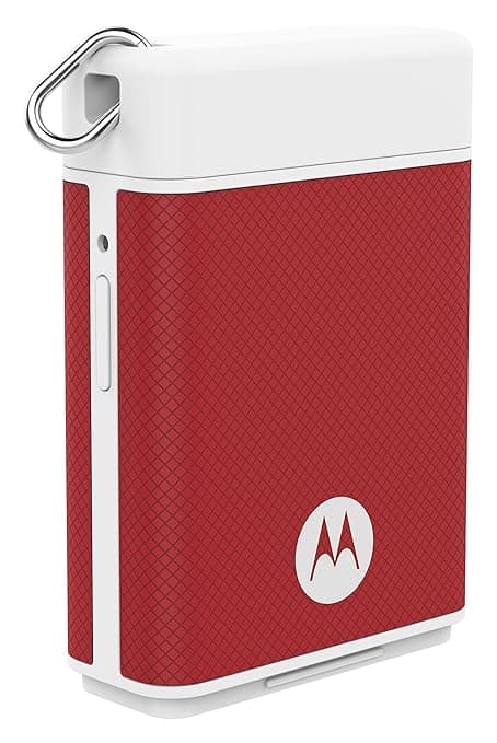 Motorola P1500 Power Pack Micro 1500mAH Portable Battery for Smartphones with Motorola Key Link to Find Phones/Keys (Red) Power Banks
