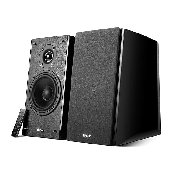 Edifier R2000DB Powered Bluetooth Bookshelf Speakers - Near-Field Studio Monitors - Optical Input - 120 Watts RMS - Black Multimedia Speaker Systems
