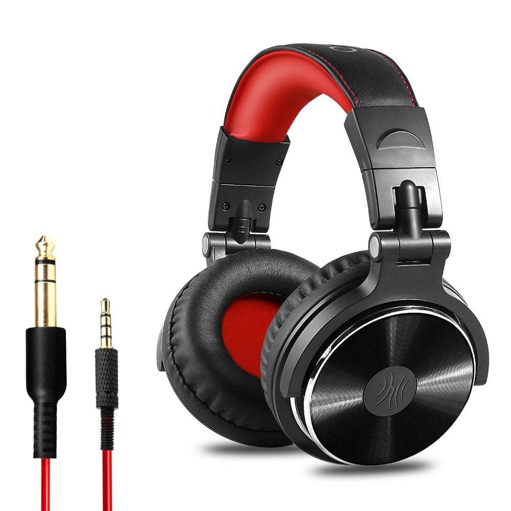 OneOdio Pro 10 Black & Red Over Ear Wired With Mic Headphones/Earphones