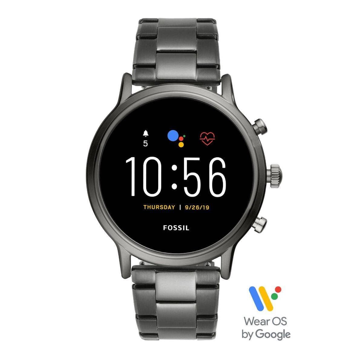 Fossil Gen 5 The Carlyle HR Smoke Smartwatch FTW4024 For Men