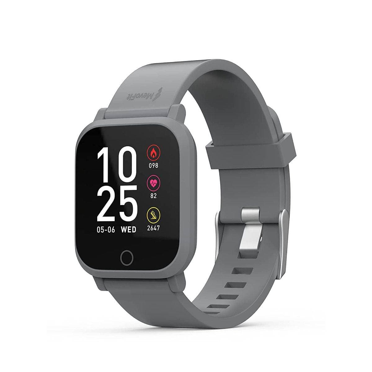 MevoFit AIR X1 - Smart Watch with Body Temperature & HR Monitor (Smoke Grey)