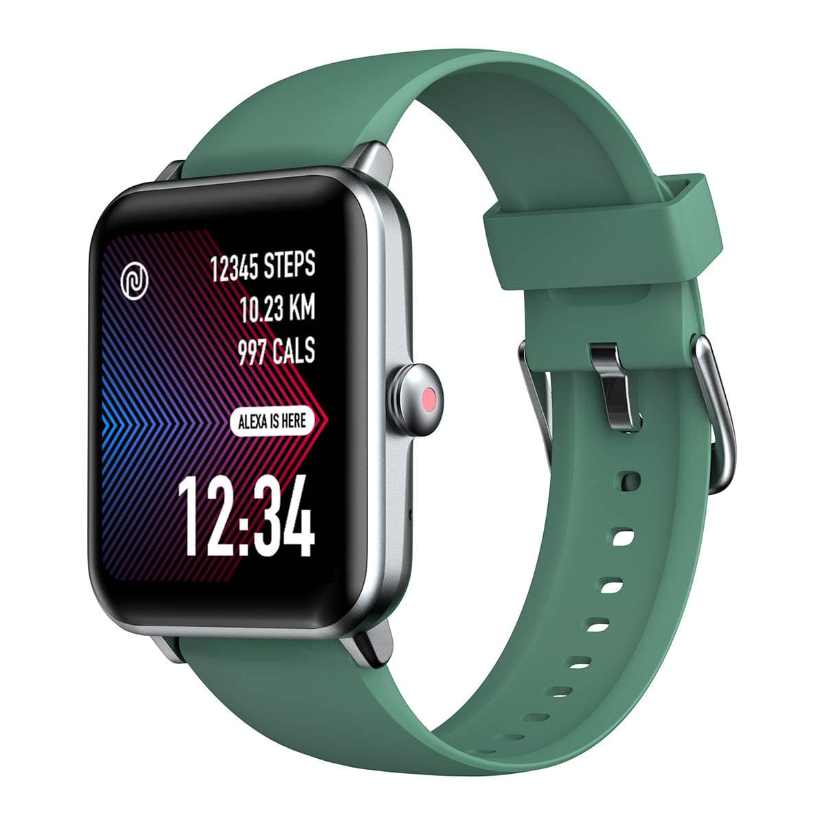 Noise ColorFit Pro 3 Assist Smart Watch with Alexa Built-in (Smoke Green)