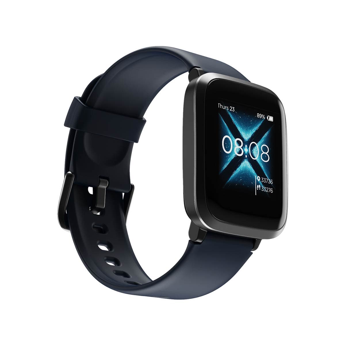 boAt Watch Storm with 1.3 Curved Display, Daily Activity Tracker and Sleep Monitor - Black and Blue