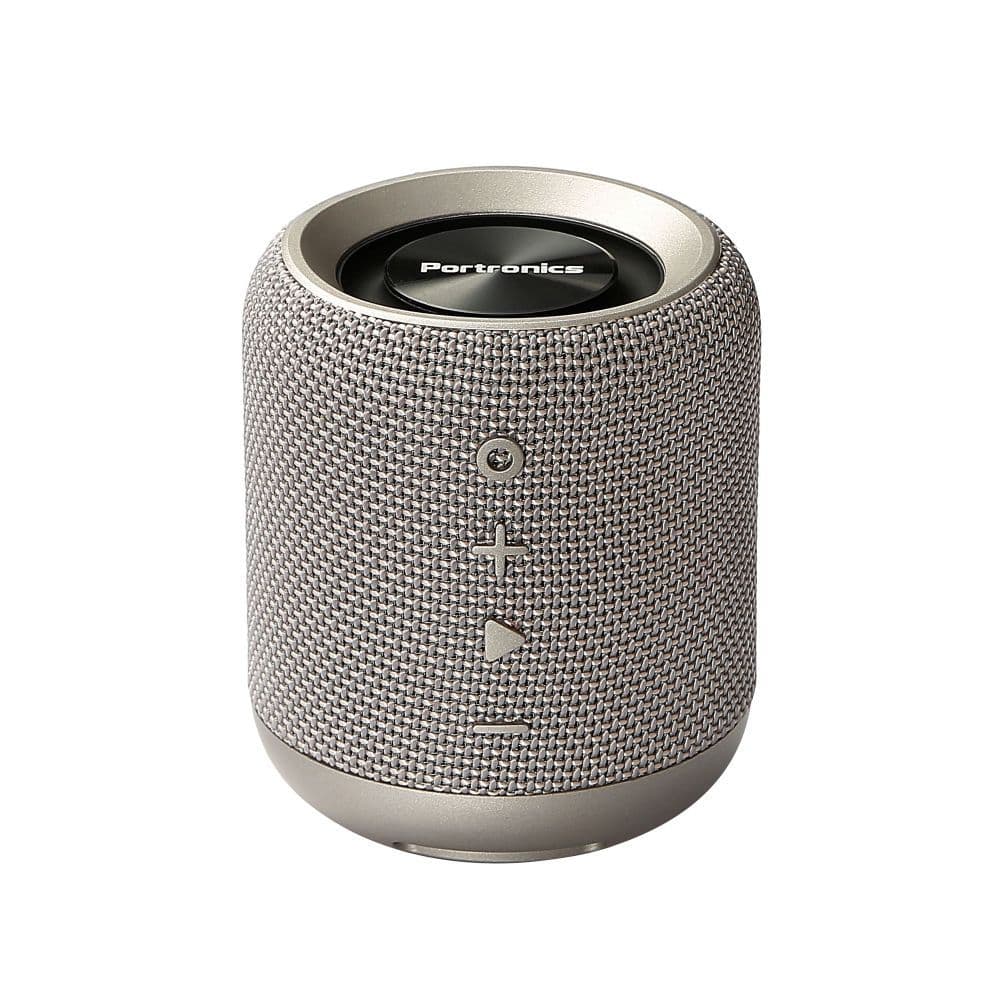 Portronics POR-821 SoundDrum Wireless Bluetooth 4.2 Stereo Speaker with FM, USB Music (Grey)