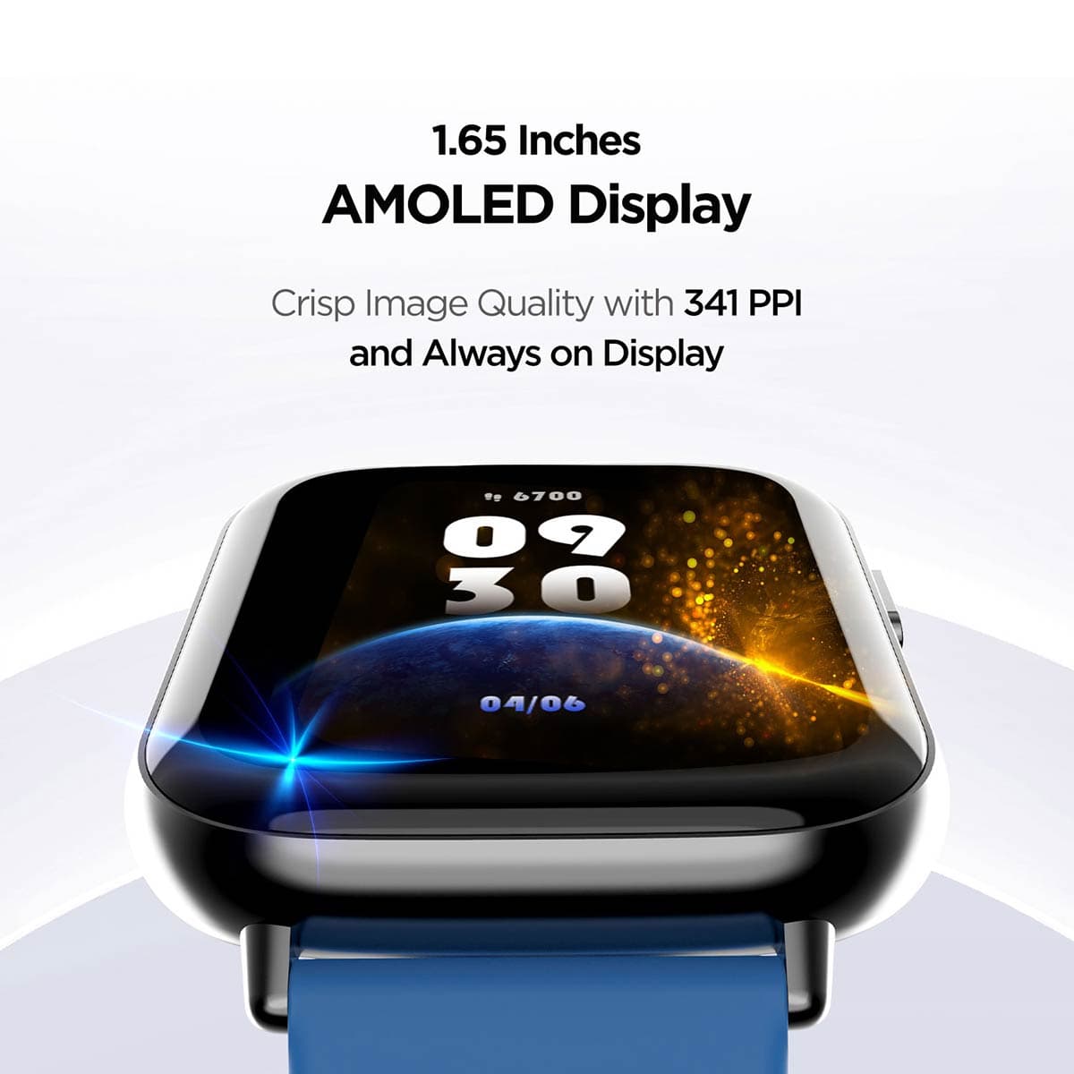 boAt Watch Matrix M with 1.65 Amole Display and Multiple Sports Modes - Blue