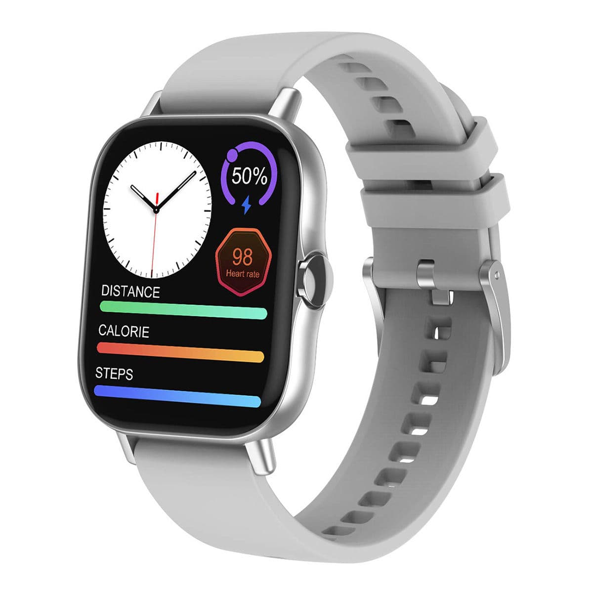 bFIT Alpha Smart Bluetooth Calling Watch with 1.8" Color Full Touch Screen, Music Control-ALPHA-GY