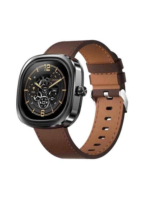 Pebble Matrix High Resolution IPS Display Bluetooth Calling Smartwatch (Whisky Brown)
