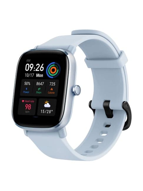 Amazfit GTS2 Mini (New Version) Smart Watch with Always-on AMOLED Display (Breeze Blue)