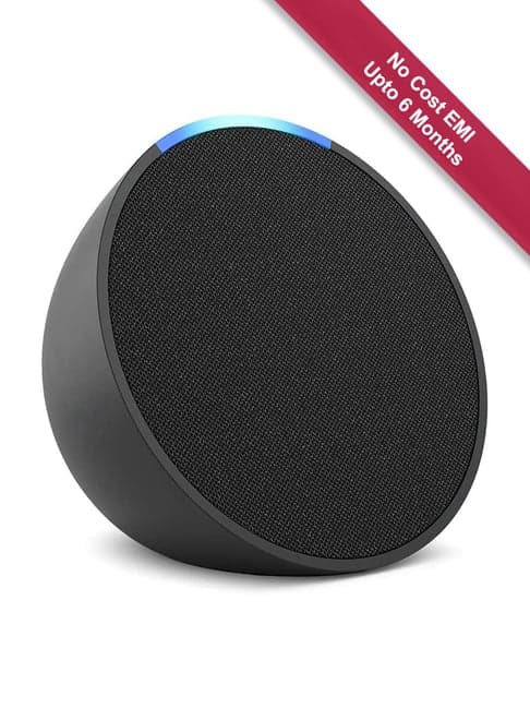 Amazon Echo Pop Smart speaker with Alexa & Bluetooth- Loud sound, balanced bass, crisp vocals, Black