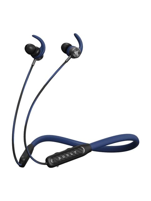 Boult Audio Rcharge Neckband with 30Hrs Playtime, ENC Mic, Dual Device Pairing (Blue, In the Ear)