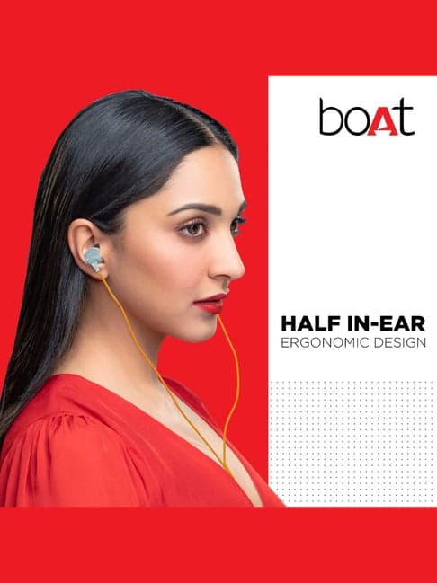 boAt Bassheads 104 T Wired Earphone with Mic (Oceana)