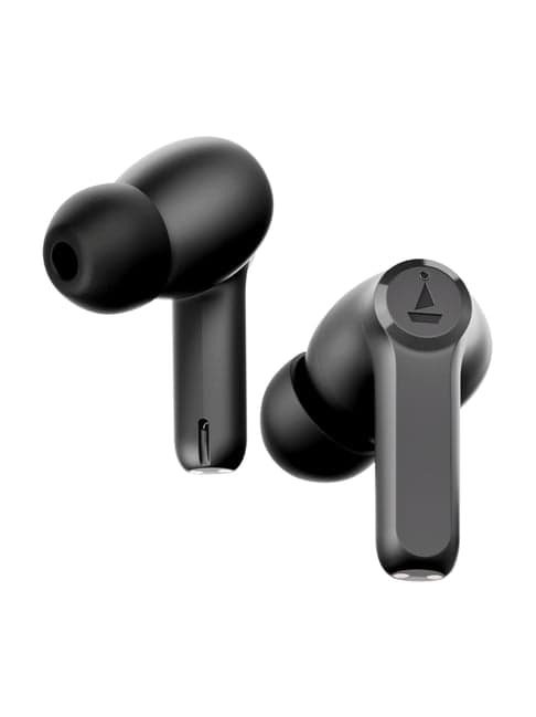 Boat Airdopes 393ANC with Hybrid ANC, Quad Mics ENx & 30Hrs Playback Bluetooth Earbuds (Rogue Black)