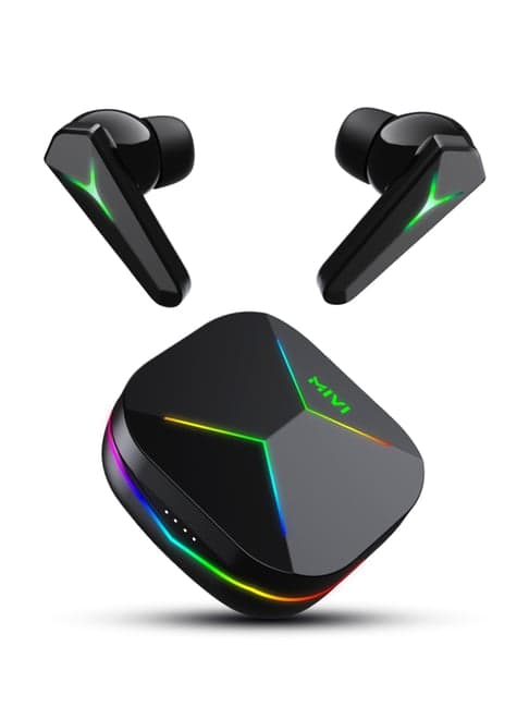 Mivi Commando Q9 In Ear BT Gaming Earbuds with 72 Hrs Playtime & Dual RGB (Black, True Wireless)