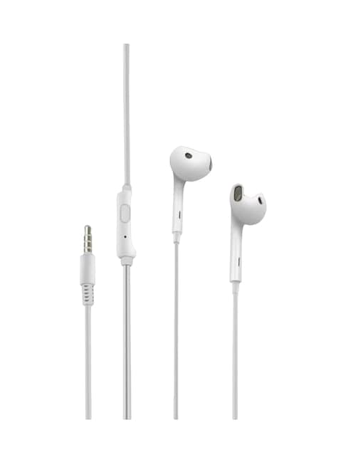 Portronics Conch Beta Wired In Ear Earphones With Mic (White)