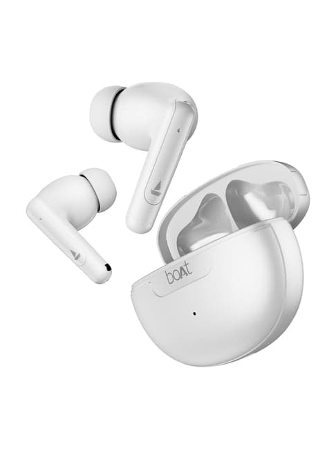 Boat Airdopes 161 ANC in Ear Earbuds with ANC 32dB & 50H Playback (White, True Wireless)