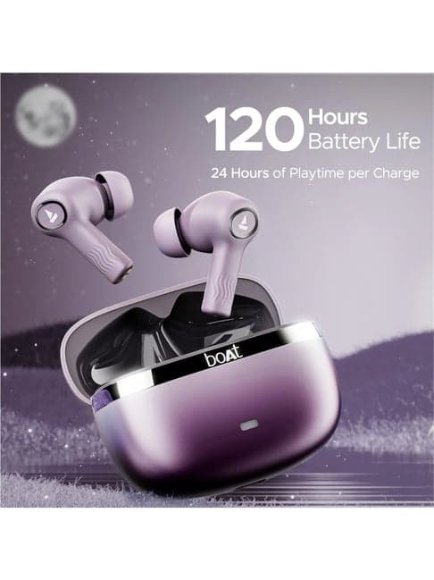 Boat Nirvana Ion ANC IN Ear Earbuds with 120H Playtime (Rose Quartz, True Wireless)