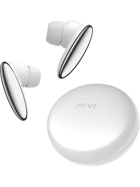 Mivi DuoPods N6 In Ear BT Earbuds with 50 Hrs Playtime & AI ENC Technology (White, True Wireless)