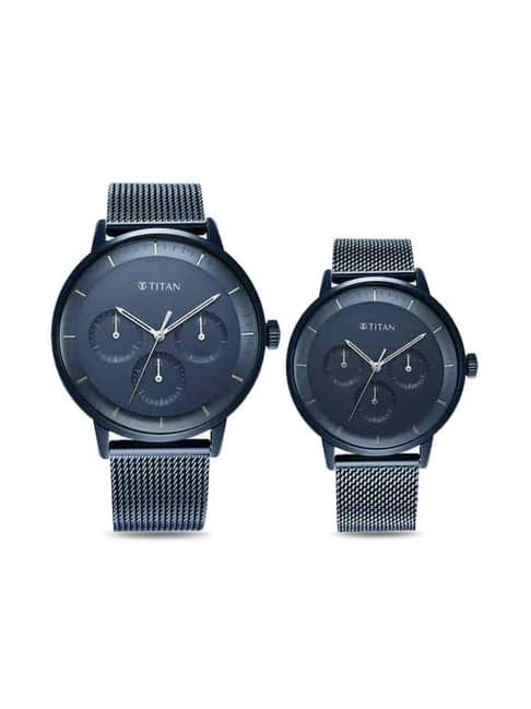 Titan Modern Bandhan NS9400694206QM01P Couples Analog Watch