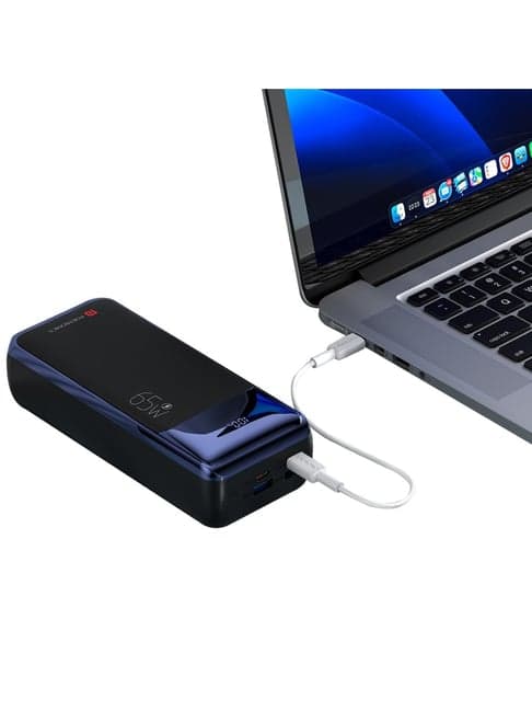 Portronics Ampbox 10000 mAh Power Bank with 22.5W Fast Charging & Digital Display (Black)