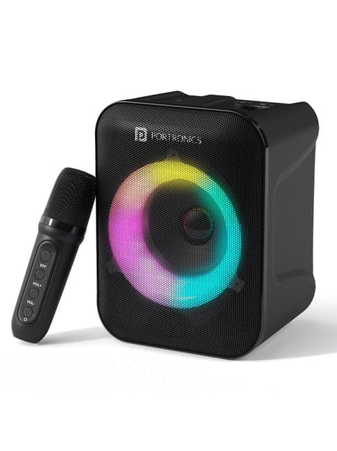 Portronics Black Apollo One 20W Wireless Bluetooth Portable Speaker