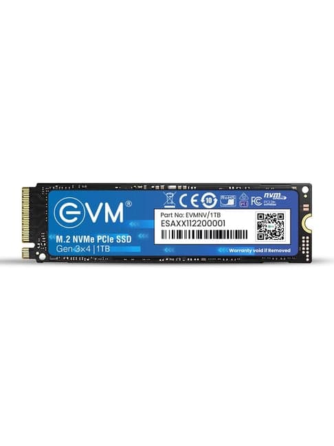 EVM EVMNV 1TB M.2 PCIe NVMe Internal SSD (Black)
