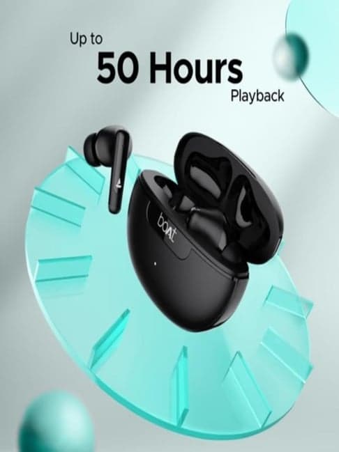 Boat Airdopes 161 Anc Tws Earbuds Bluetooth V5.3(Black)