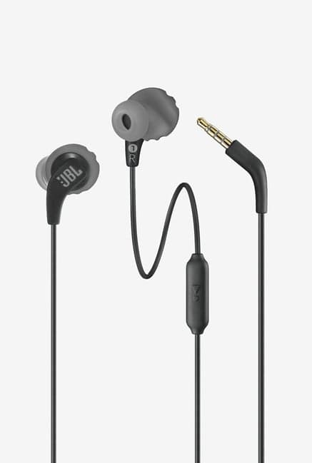 Jbl Endurance Run Sweatproof Sports Wired Earphones With One-Button Remote And Microphone (Black)