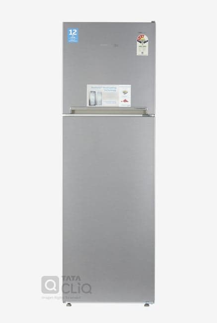 Voltas Beko 270L Inverter 3 Star 2019 / 2 Star 2020 Double Door Refrigerator (Silver, RFF293I)