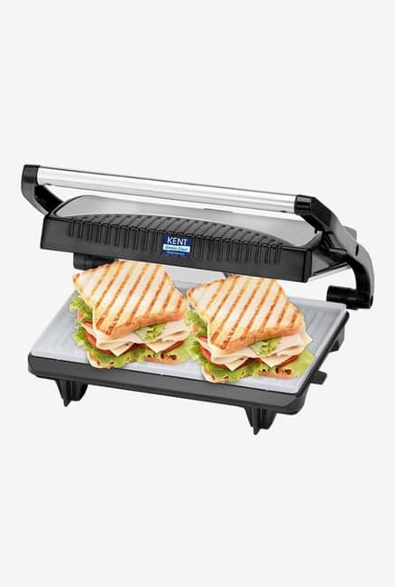 Kent 16025 4 Slice 700W Grill Sandwich Maker (Black)