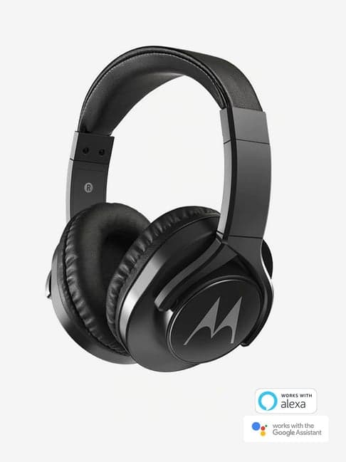 Motorola Pulse 3 Max Over the Ear Headphones (Black)