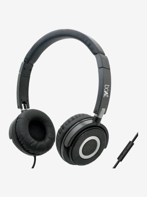 Boat Bass Head 910 Over The Ear Headphone With Mic (Black)