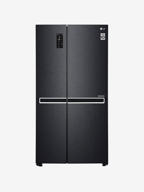 LG GC-B247SQUV 687 L Inverter Frost Free Side by Side Refrigerator (Matte Black)