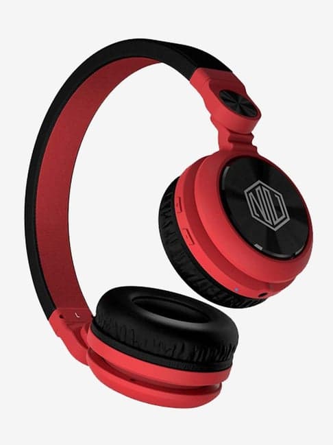 Nu Republic Starboy Over The Ear Bluetooth Headphone With Mic (Red)