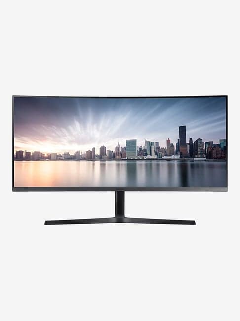 Samsung 86.4 cm (34.0 Inch) Ultra WQHD(QLED) Curved Monitor (LC34H890WJWXXL, Black)