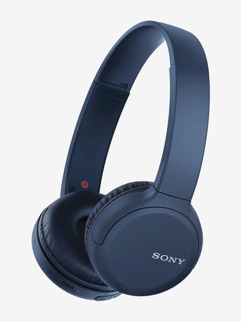Sony WH-CH510 On The Ear Bluetooth Headphone with Mic (Blue)