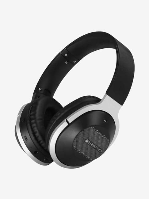 Zebronics Zeb-Zoom On The Ear Wireless Earphone with Voice Assistant (Black)