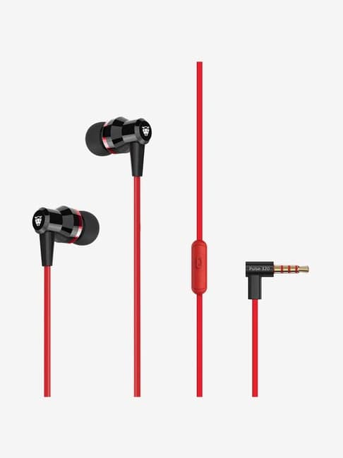 Ant Audio Pulse 320 Wired Earphone with Microphone (Red and Black)