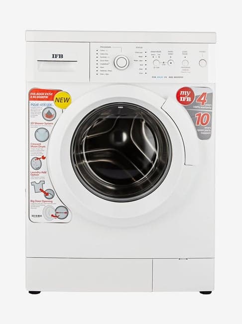 IFB 6Kg Fully Automatic Front Load Washing Machine (EVA AQUA VX LDT, White)