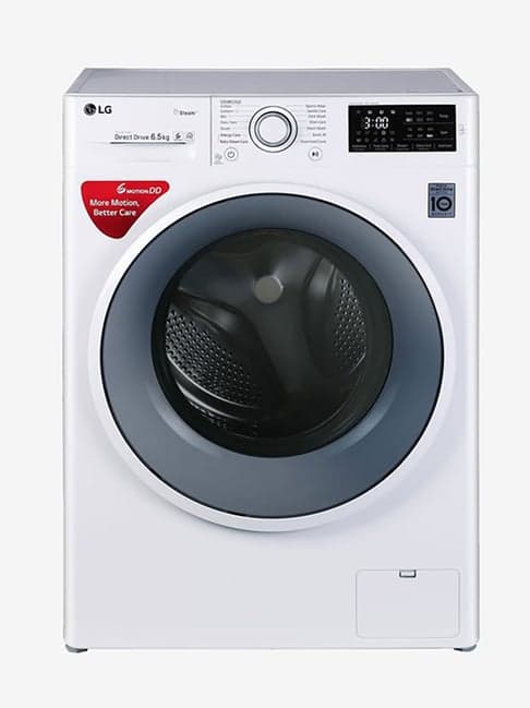 LG 6.5 Kg Inverter Fully- Automatic Front Load Washing Machine with Heater (FHT1065SNW,White)